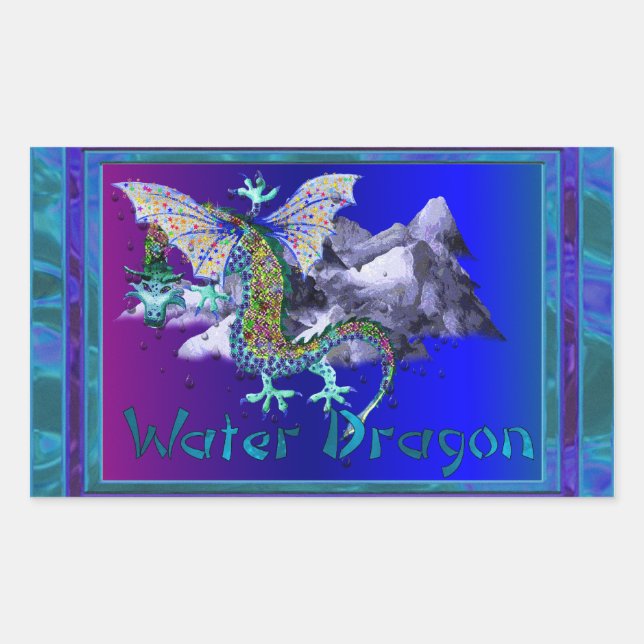 Water Dragon Sticker (Front)