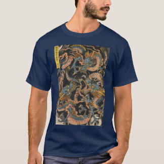 Water Dragons Traditional Japanese Art Ukiyo Ukiyo T-Shirt