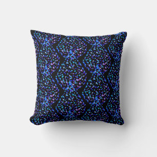 Water Drop Droplets Turquoise Cushion Throw Pillow