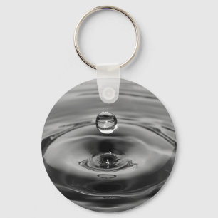Water drop slow motion art design keychain