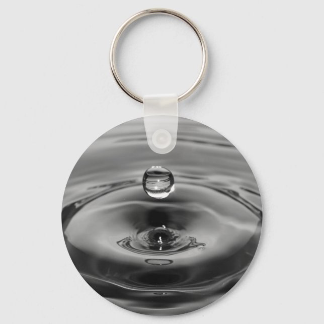 Water drop slow motion art design keychain (Front)