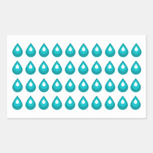 Water Droplet Journal Sticker sheet