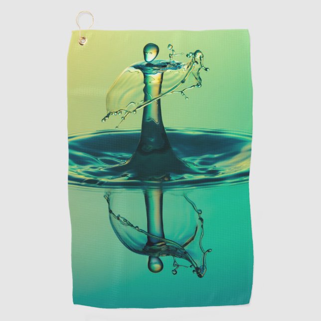 Water droplet splashing into water Towels (Front)