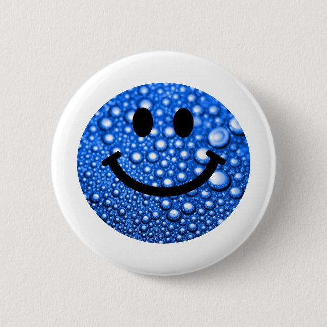 Water droplets 2 inch round button (Front)