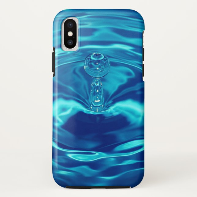 Water Droplets iPhone X Tough Phone Case (Back)