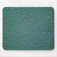 Water Droplets on a Green Background