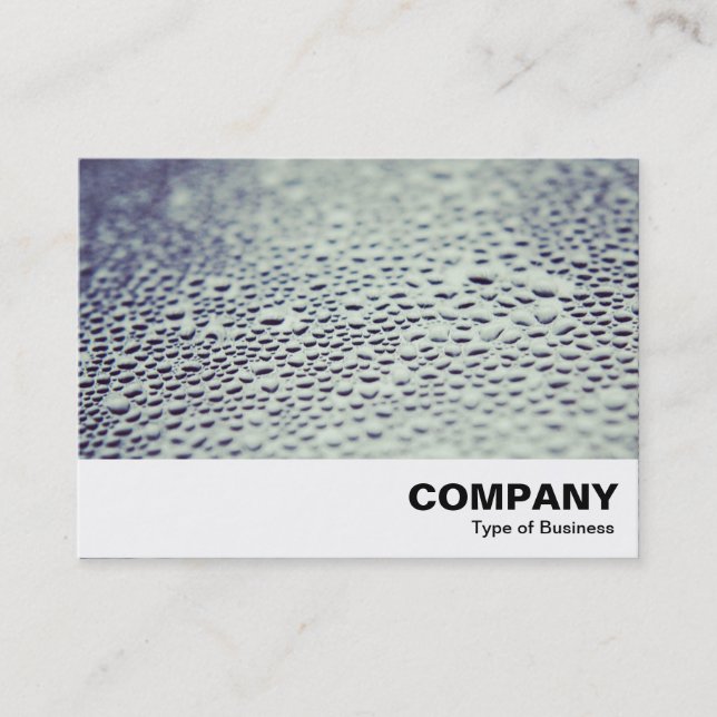 Water Droplets on Glass 01 Business Card (Front)