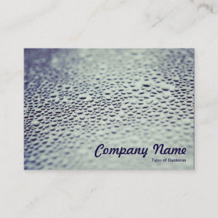 Water Droplets on Glass Business Card