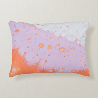 WATER DROPLETS ON RED SURFACE ACCENT PILLOW