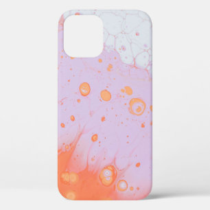 WATER DROPLETS ON RED SURFACE iPhone 12 CASE