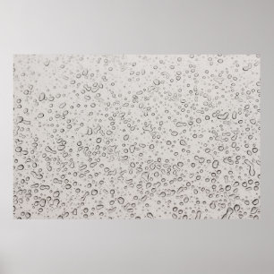 Water droplets poster