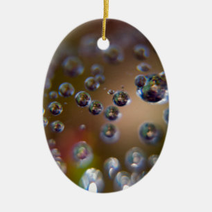 Water Droplets-Water in Motion Ceramic Ornament