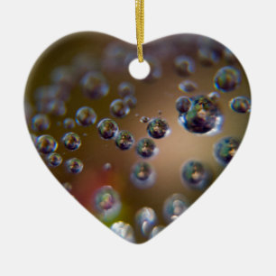 Water Droplets-Water in Motion Ceramic Ornament