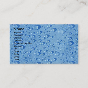 Water drops business card