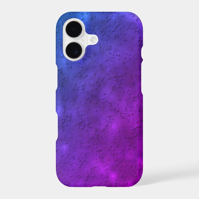 Water drops on blue pink metal (Back)