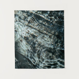 Water drops on body of water tapestry