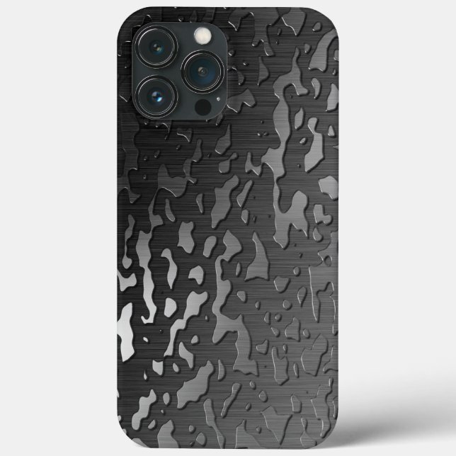 Water Drops on Dark Brushed Metal Case-Mate iPhone Case-Mate iPhone Case (Back)