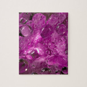 Water drops on flower, California Jigsaw Puzzle