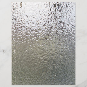 Water drops on glass flyer