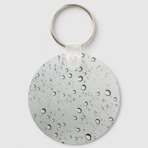 Water Drops on Glass Keychain
