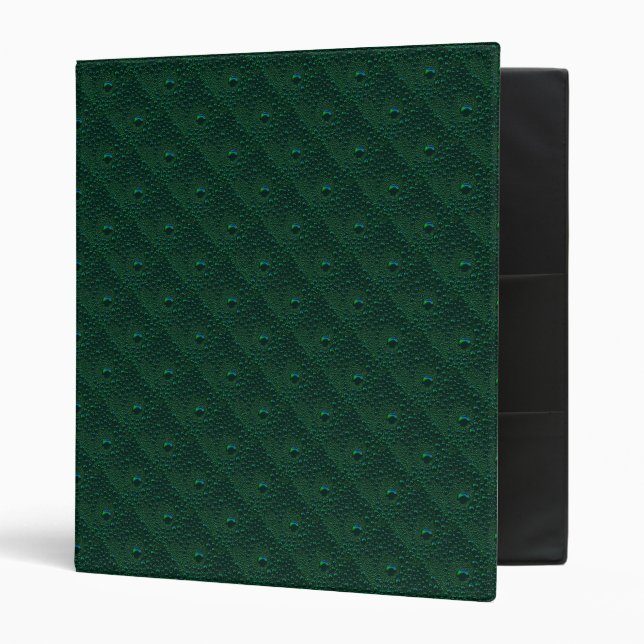 Water Drops on Green Metal Binder (Front/Inside)
