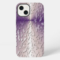 Water Drops on Violet Glass