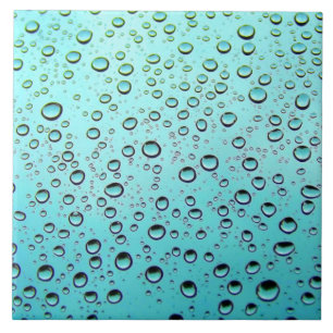 Water drops on window tile