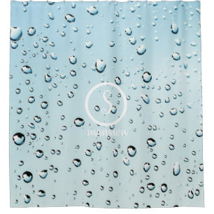 Water  Drops with Customizable Logo and Text
