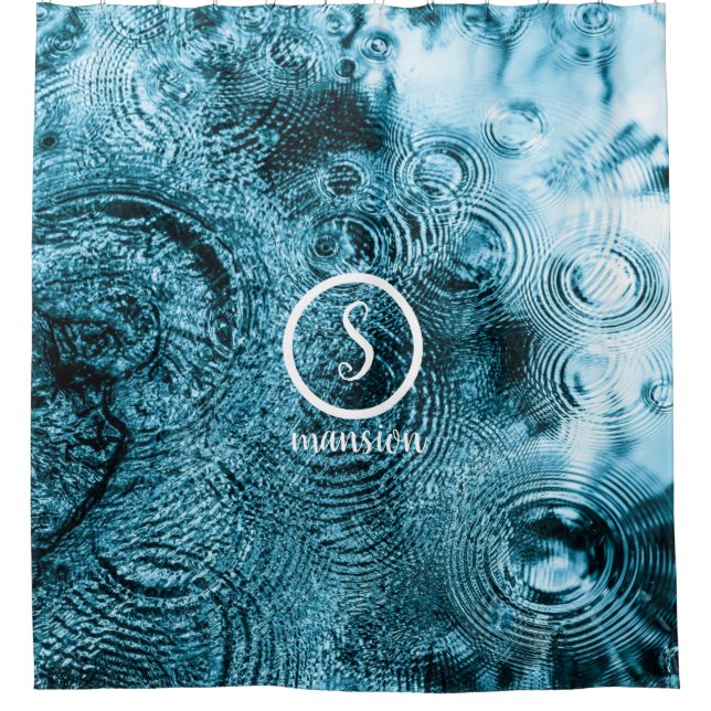 Water  Drops with Customizable Logo and Text Showe (Front)