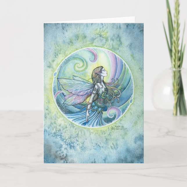 Water Element Fairy Greeting Card (Front)