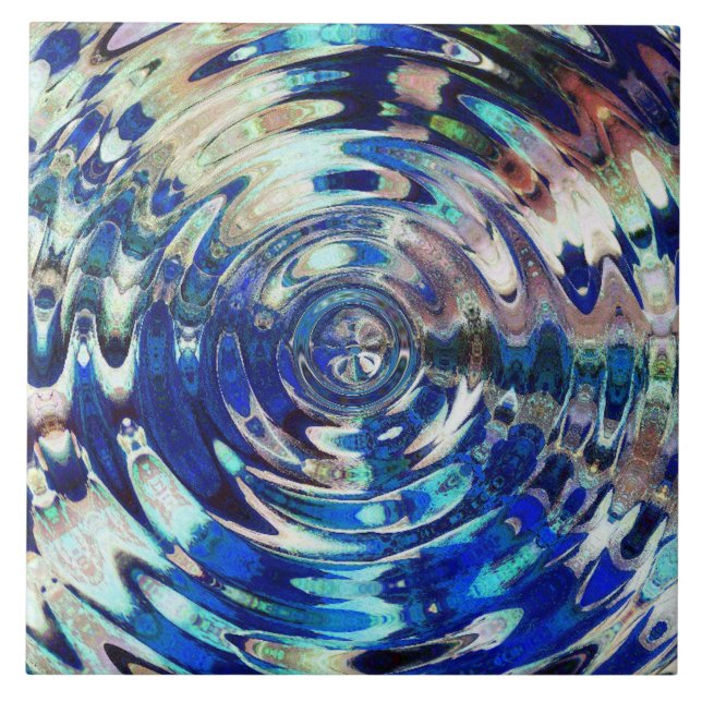 WATER Element Ripple Pattern Tile (Front)