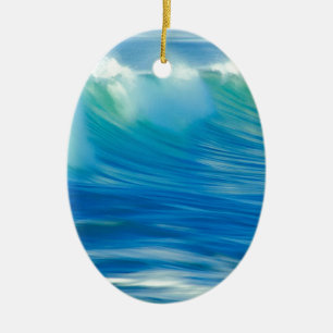Water Emerald Wave Olympic National Park Ceramic Ornament