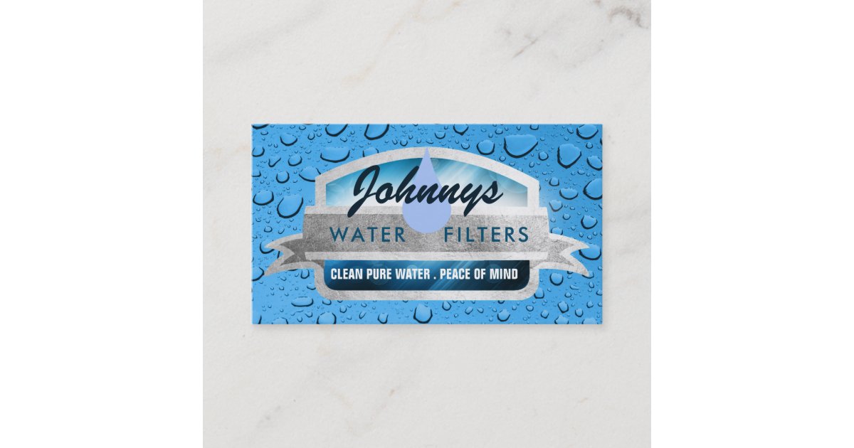 Water Filter Business Cards Zazzle