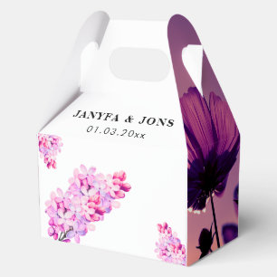 water floewr favor box