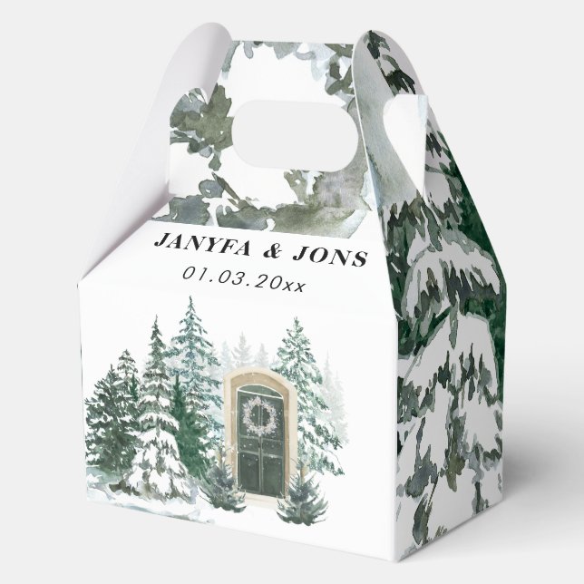 water floewr favor box (Front)