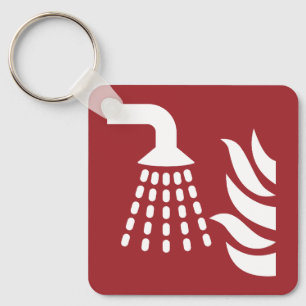 Water Fog Applicator Safety Sign Keychain