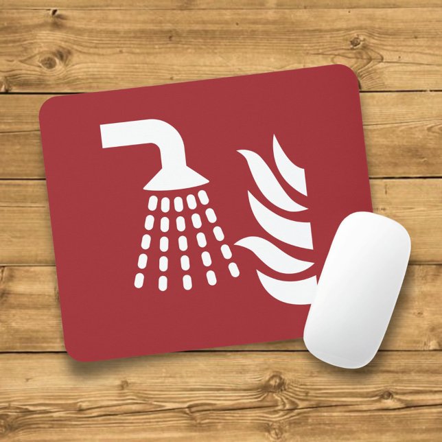 Water Fog Applicator Safety Sign Mouse Pad (Creator Uploaded)