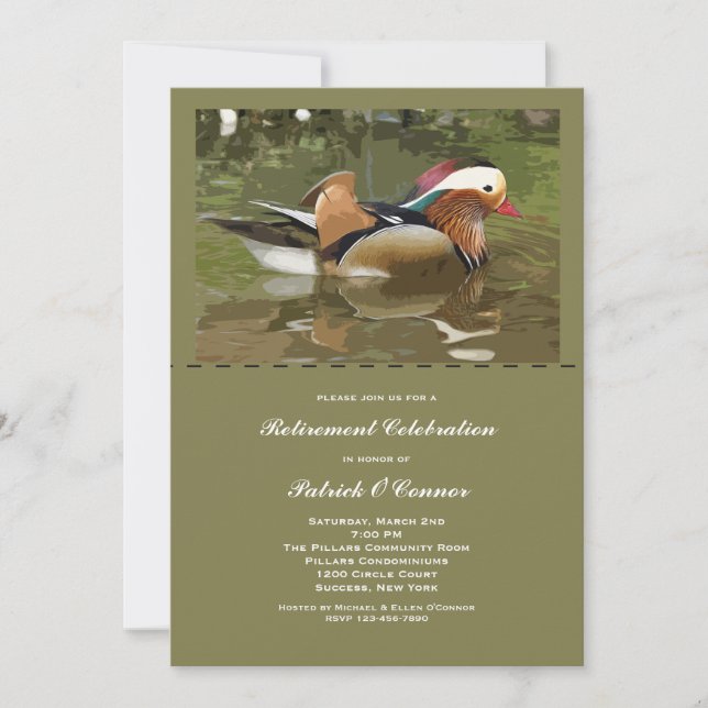 Water Fowl Invitation (Front)