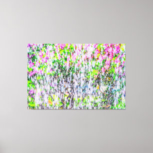 Water Fun In The Lilacs Garden Canvas Print