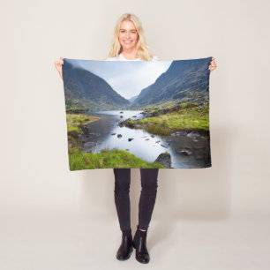 Water Gap of Dunloe County Kerry Ireland Fleece Blanket