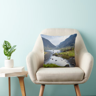 Water Gap of Dunloe County Kerry Ireland Throw Pillow