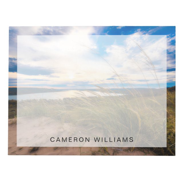 Water | Glen Lake Sleeping Bear Dunes Michigan Notepad (Front)