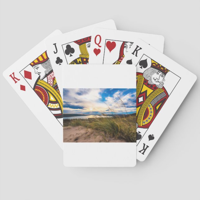 Water | Glen Lake Sleeping Bear Dunes Michigan Playing Cards (Back)