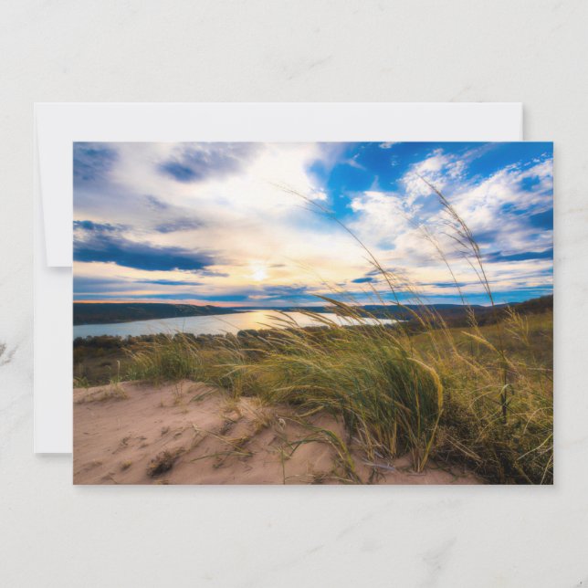 Water | Glen Lake Sleeping Bear Dunes Michigan Thank You Card (Front)