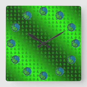Water Goat Square Wall Clock