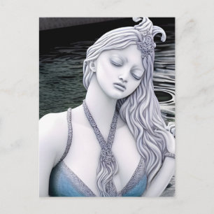 Water Goddess AI Generated Art Postcard
