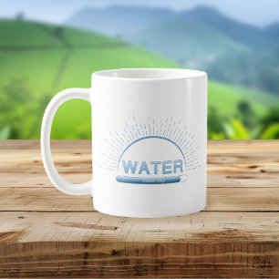 Water Good Day Blue Minimal Mug