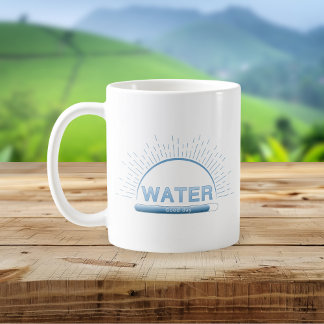 Water Good Day Blue Minimal Mug