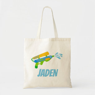 Water Gun Battle Pool Party Summer Personalized Tote Bag