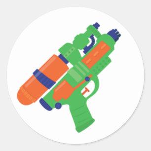 Water Gun Party Sticker (Set 1)